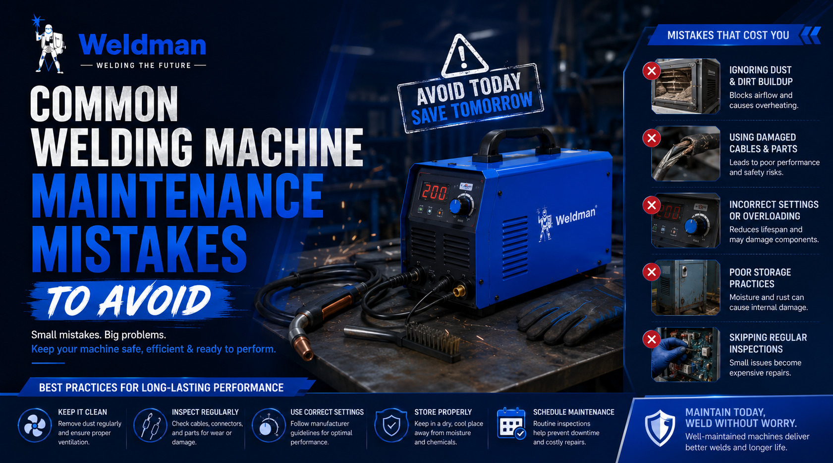 Common Welding Machine Maintenance Mistakes to Avoid