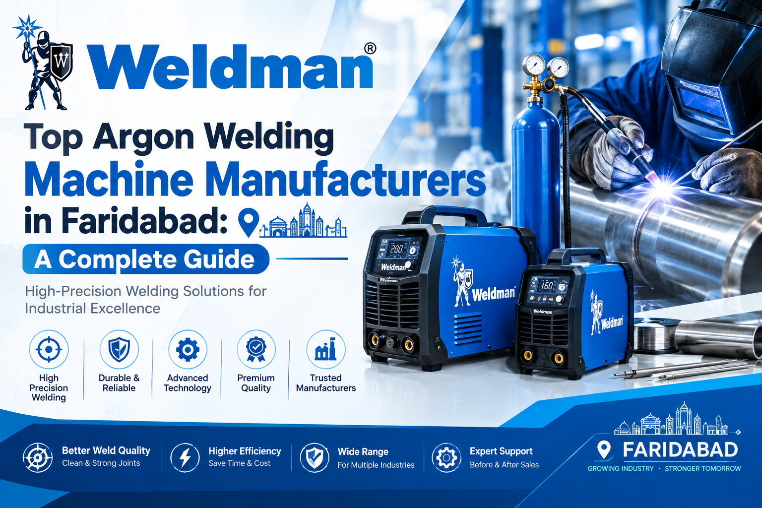 Top Argon Welding Machine Manufacturers in Faridabad: A Complete Guide